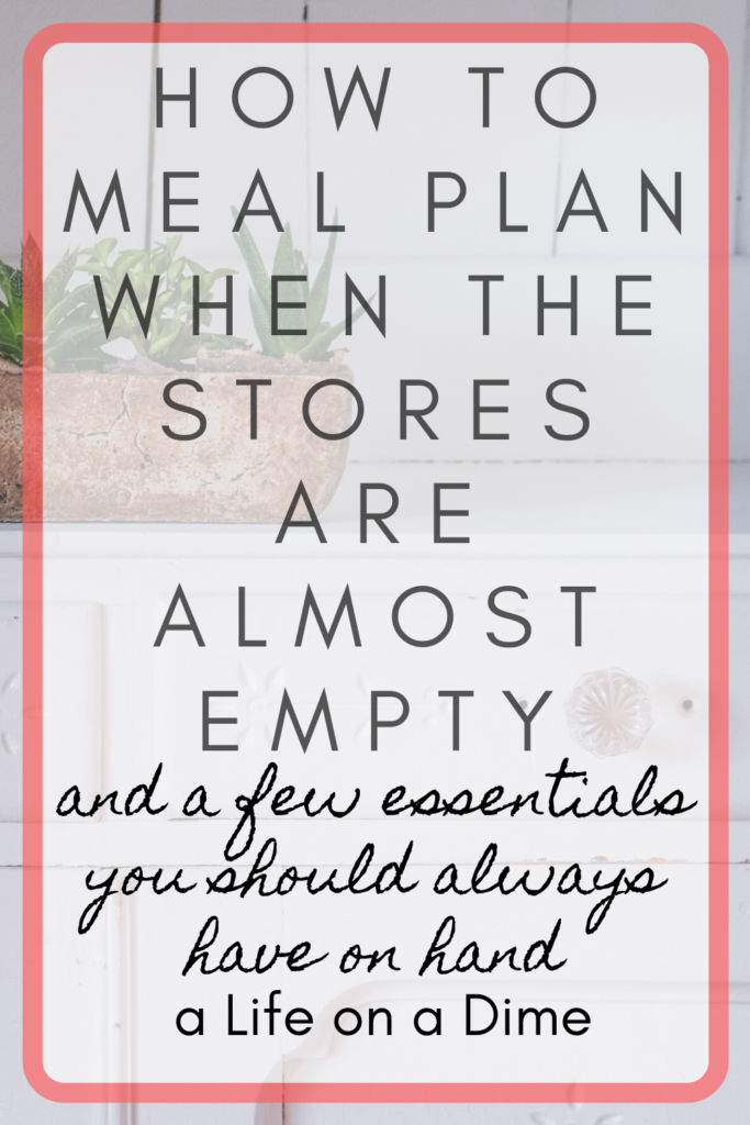 meal planning in special circumstances
