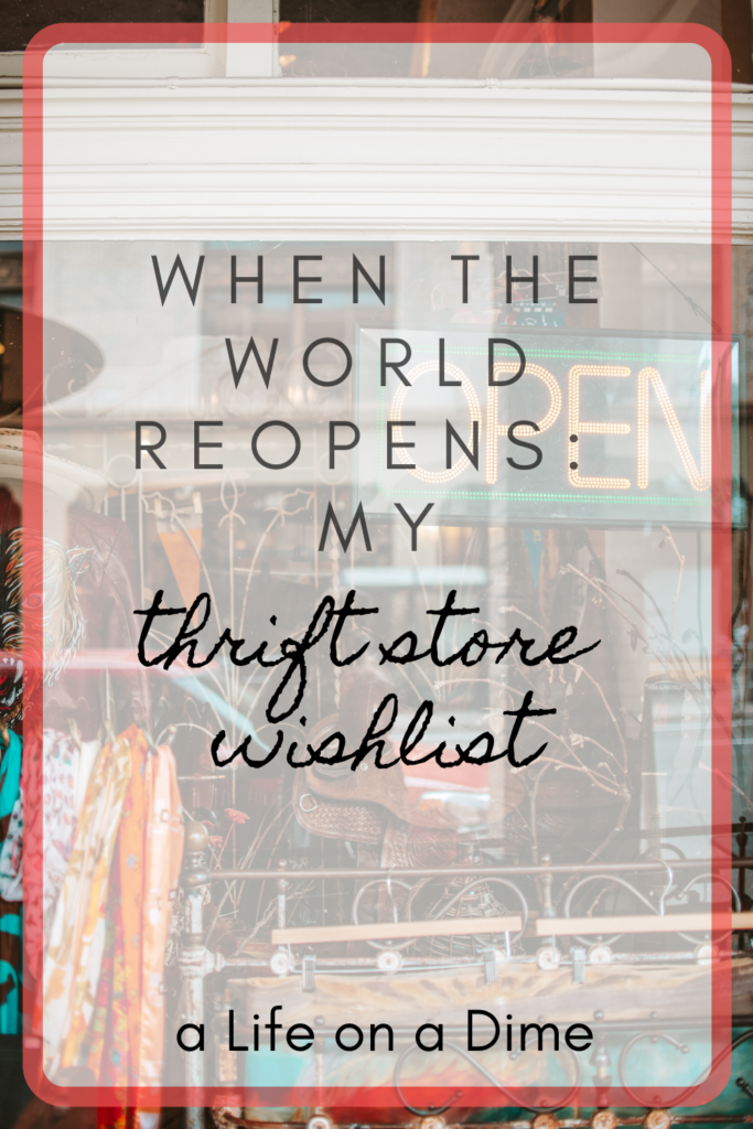 my thrift store wishlist