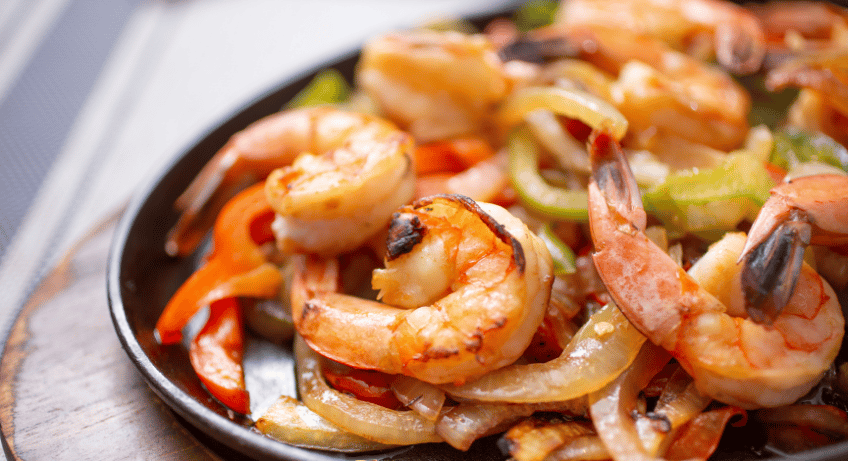 Taco Tuesday Shrimp Fajitas